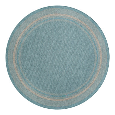 Tapis sarcelle intérieur / extérieur Reyyan
