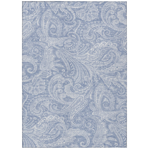 Bungalow Rose Fareham Washable Paisley Indoor / Outdoor Rug & Reviews ...