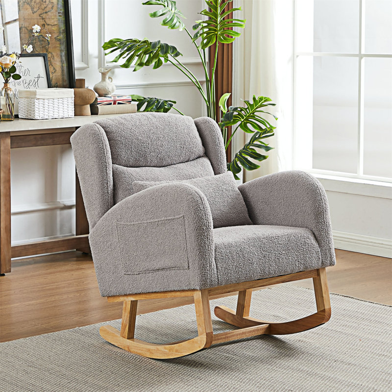 Chaise berçante d'appoint, Gris
