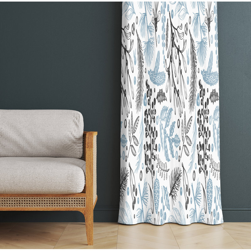 Ensemble de rideaux en polyester 2 pièces, L 40 po x L 82 po