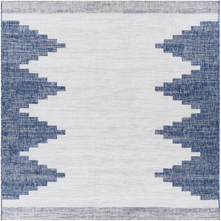 Kailyn Mortimer Southwestern Blue Indoor/Outdoor Area Rug