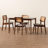 Nancy 4 - Person Four Leg Base Dining Set-747334137-747334142