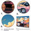 «Pink Cadillac Car At Sunset II - Car Muscle Car», ensemble d'art mural 4 pièces-1725880504