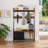 33.1" Wide Hall Tree With 2 Movable Drawers