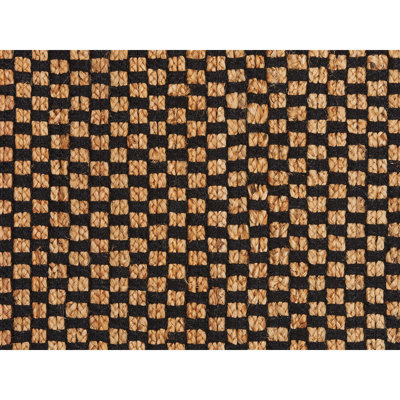 Akiela Chequered Hand Woven 140cm X 200cm Area Rug