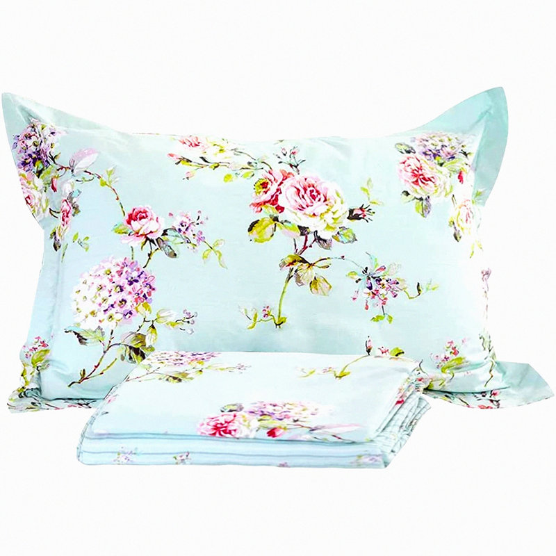 Cotton Percale Sheet Set - Deep Pocket Bedding Bundle with 4 Pieces: 1 Flat Sheet, 1 Fitted Sheet, 2 Pillowcases - Crisp, Cool, Strong Linens