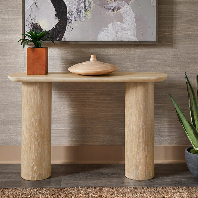 Console simple de style nordique, H 29,5 po x l 55,1 po x P 15 po