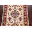Tapis unique en laine noué à la main 4 pi 11 po x 6 pi 7 po nouvel âge bleu / rouge / ivoire