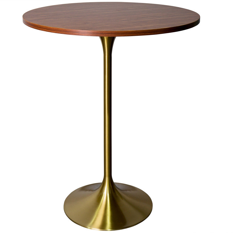 Table de salle à manger Lytina, H 43,52 po x L 27,56 po x l 27,56 po, Brun