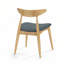 Ensemble de 2 chaises rétro en bois d'hévéa avec coussins de dossier ergonomiques moelleux, pour les repas et les sièges d'appoint-1179872333