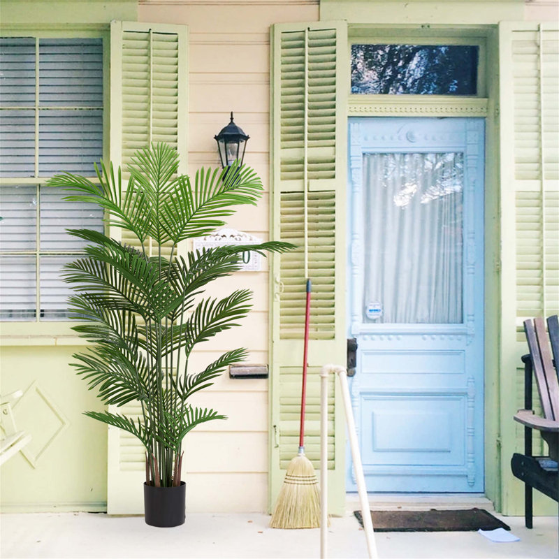 Ensemble de palmier artificiel Areca idéal pour une utilisation intérieure et extérieure dans la maison, le bureau ou le jardin pour une décoration moderne