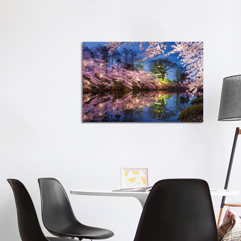 Cherry Blossom At Takada Castle, Joetsu, Niigata Prefecture, Japan by Jan Becke - Wrapped Canvas Print