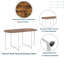 Ensemble de table de salle à manger 7 pièces Modern
