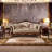 European Style Solid Wood Fabric Sofa Upholstered 84.6'' Sofa