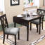 Table extensible de 29 à 45 po avec pieds en bois d'hévéa, plateau en faux marbre, espace pour les appartements, 4 salles à manger, rectangulaires et salons