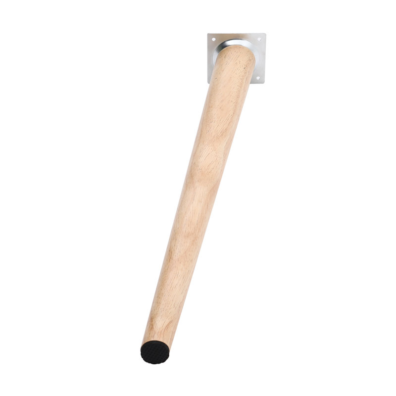 Verdi Solid Wood Table Leg, Natural, 45cm H x 4.5cm W x 4.5cm D