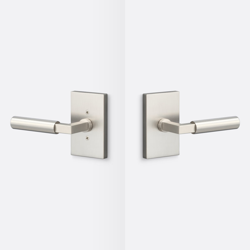 Rosace de passage Levanto, poignée lisse, Nickel, Nickel