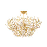Maybrook Chandelier in Vintage Gold Leaf