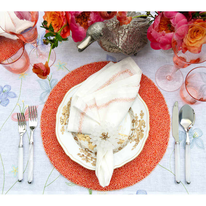 Perennial Placemat, Coral