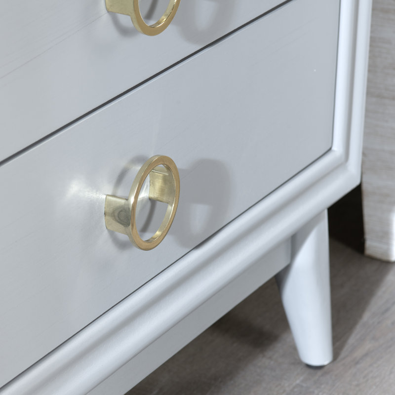 3 Drawer Accent Chest, White