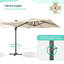 Parasol en porte-à-faux 11,5 pi x 9 pi Shavonne-1052294406