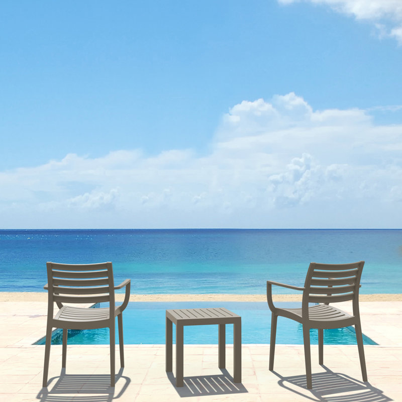 2 - Person Patio Conversation Set, Taupe