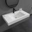 Lavabo de salle de bain mural simple 35 po SMC
