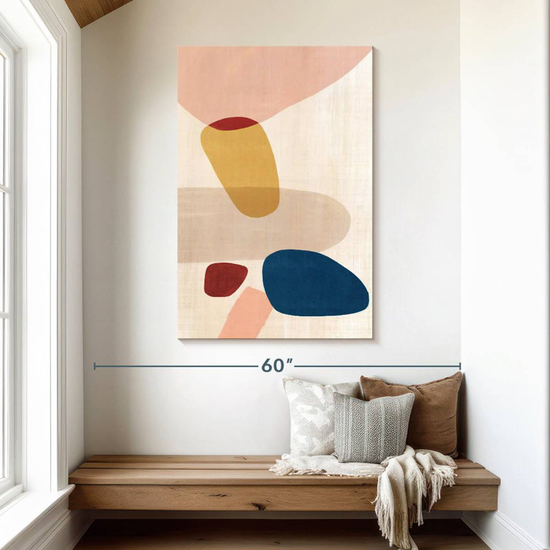 Avery Pink Pebbles, 48" H x 32" W