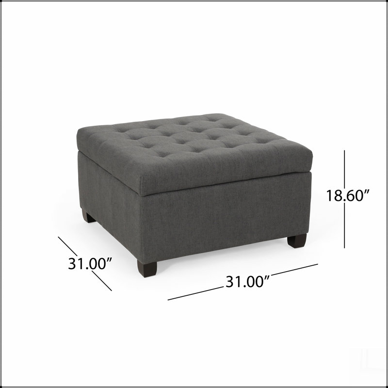 OTTOMAN D'ISABELLE, Gris foncé