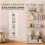 Glass Display Cabinet 5-Shelf With Door