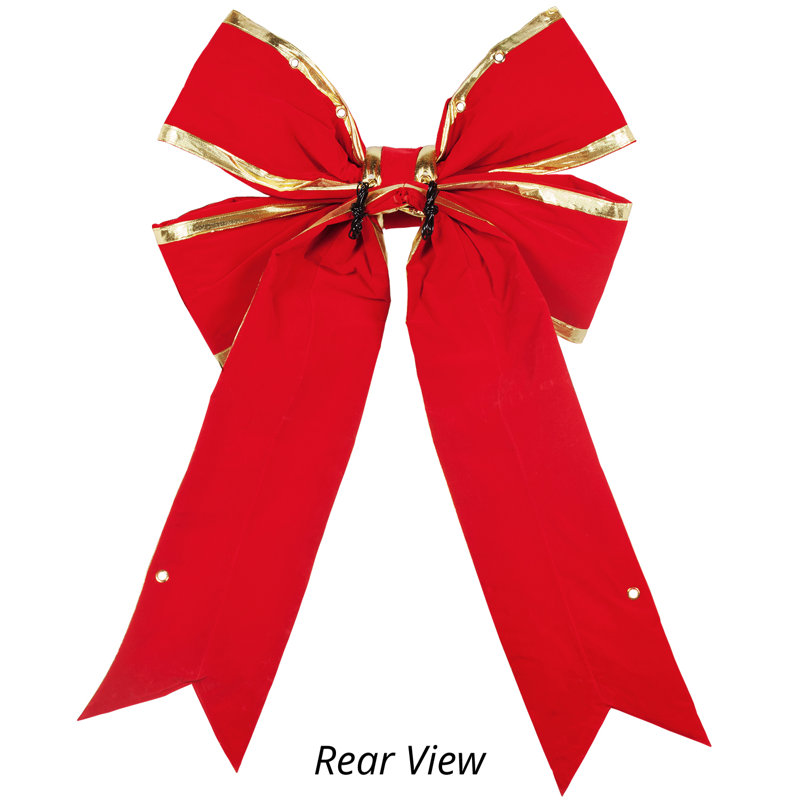 Arc en velours avec bordure 3D, 15 po