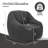 Compression Soft Teddy Fabric Tufted Memory Sponge Foam Filled Bean Bag Chair-1689164113