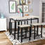 Table de salle à manger 5 pièces beige avec 4 chaises-992700176-992700183