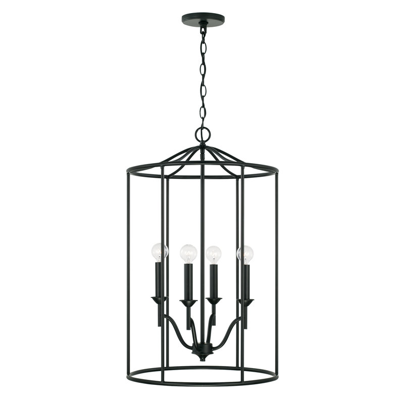 Luminaire suspendu cylindrique 4 lumières