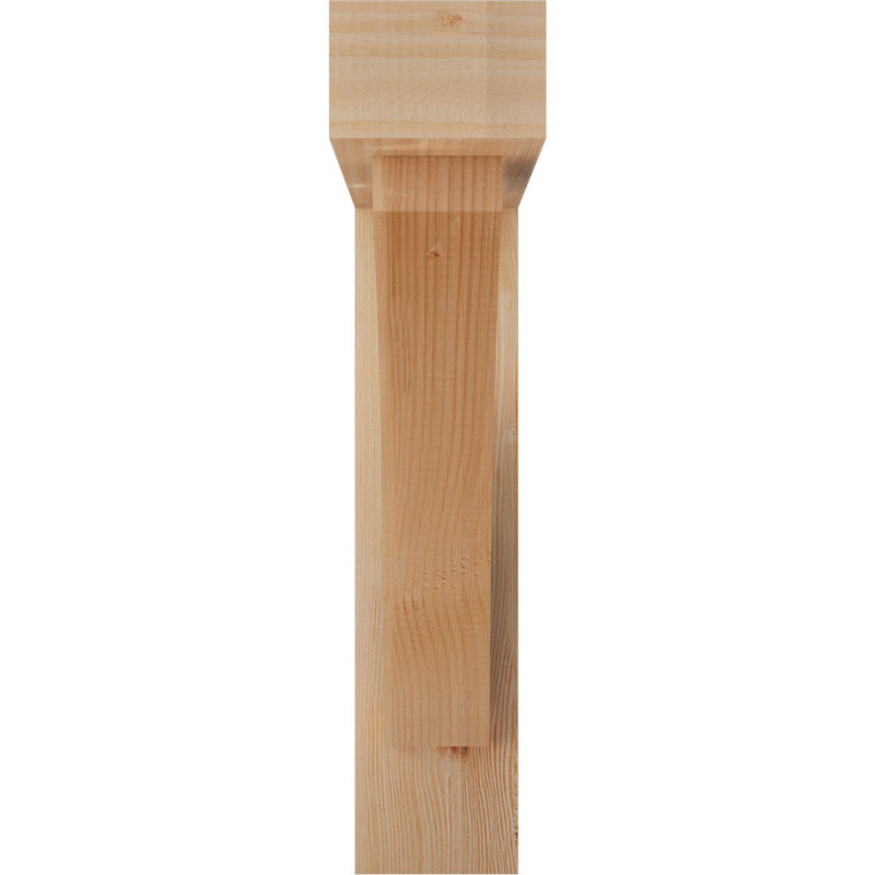 Thorton Block Bracket with Offset Brace, 26 x 26, 5 1/2"W Douglas Fir (Smooth)
