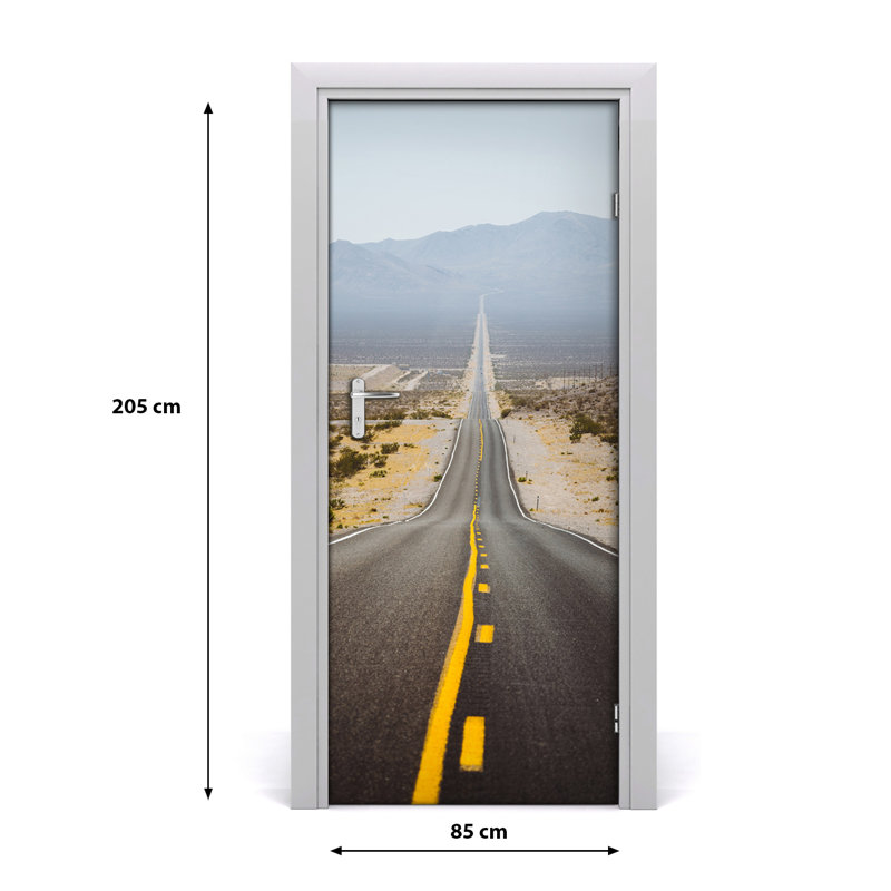 View Road Door Decal