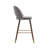 Loganville Velvet Upholstered Bar Stool with Rubberwood Legs-1834192567