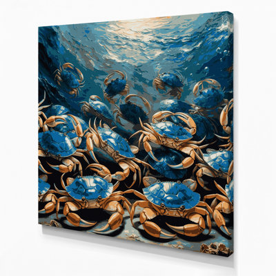 Art mural sur toile, "Nautical Crabs"