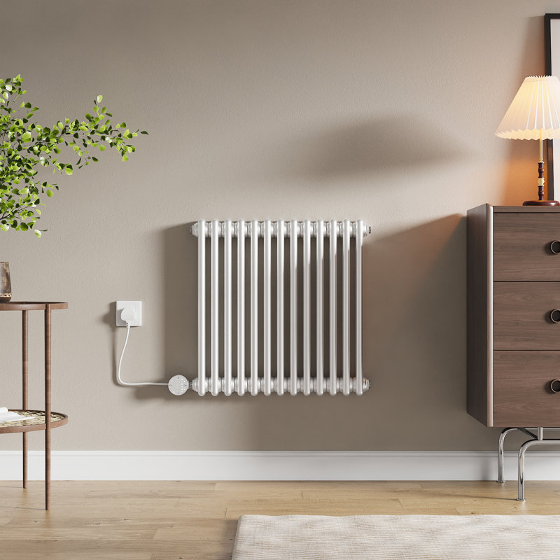 Vertical Standard Radiator, White, 60cm H x 60.5cm W x 12.8cm D
