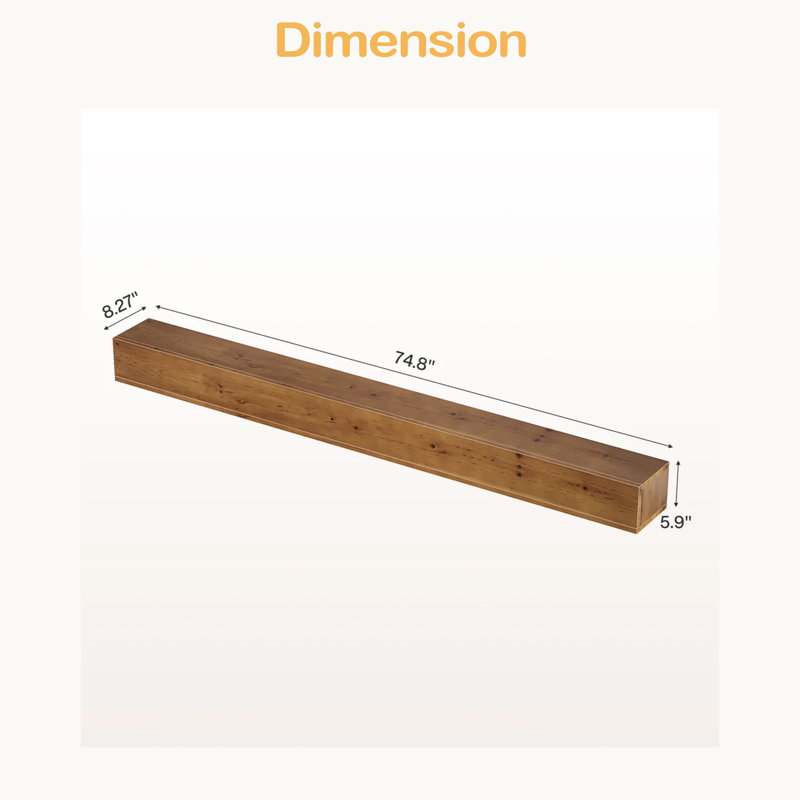 Wall Mounted Floating Shelves,Fireplace Mantel Shelf,Display Shelves