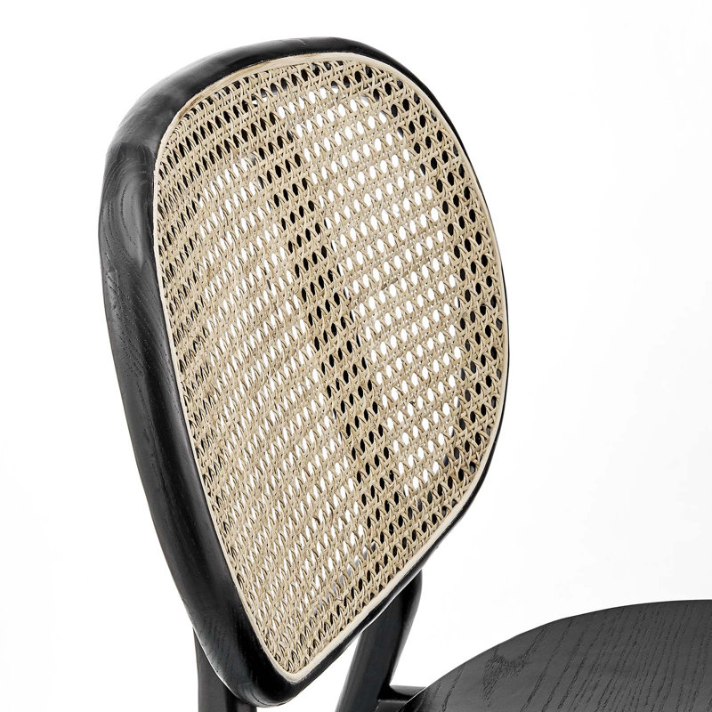 Malina Wood Dining Side Chair by Modway, Black