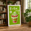 Matcha Parfait Poster Typography - Wrapped Canvas-1543652906-1543652881