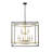 9-Light Black And Gold Iron Frame Chandelier