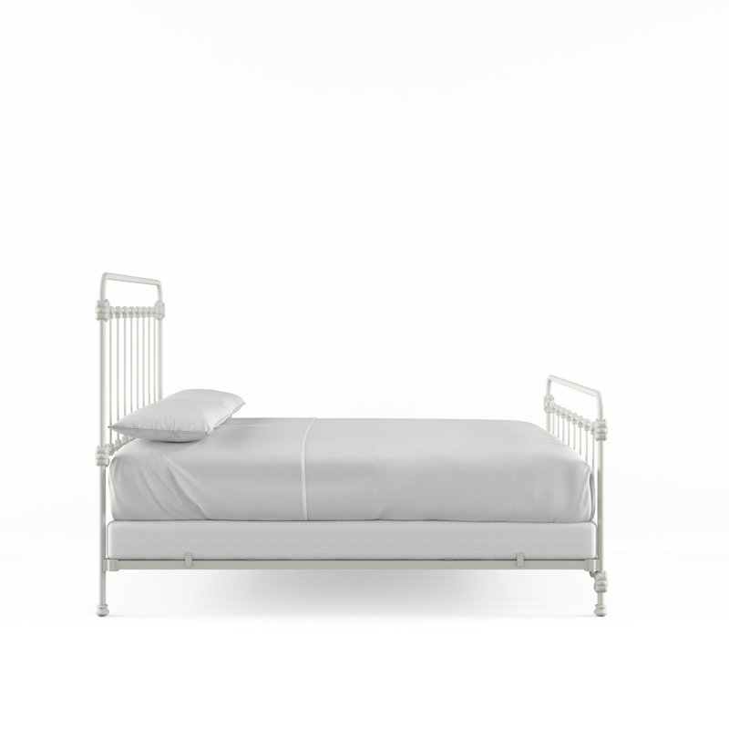 160 Picket Fence Bed | Complete Standard, California King, Matte White