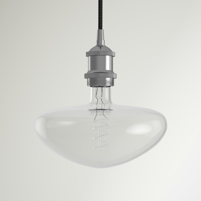 Luminaire suspendu à 1 lumière Waterville, Chrome poli