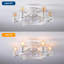 Ventilateurs de plafond avec lumières et télécommande, ventilateur encastré à profil bas de 20 pouces avec éclairage, ventilateur industriel rustique de ferme pour plafonniers pour chambre à coucher, cuisine (6 vitesses, minuterie)-699638207