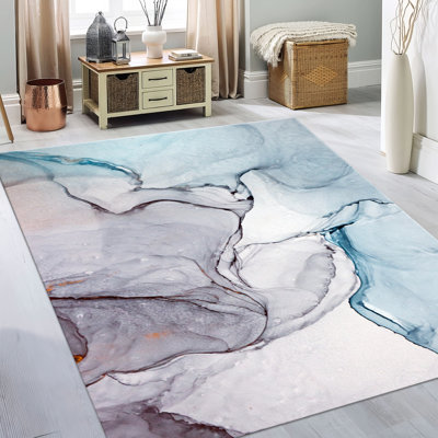 Colorful Floral Pattern Printed Goblen Fabric Rug with Soft Texture Perfect for Enhancing Modern and Elegant Home Interiors