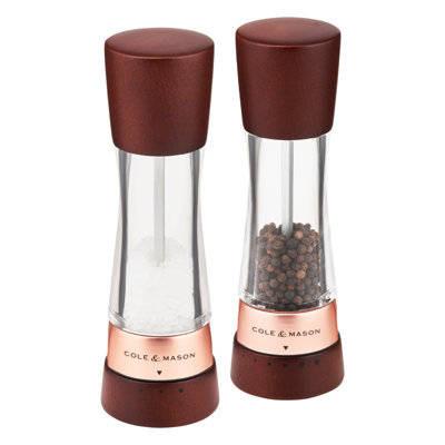 Cole & Mason Derwent Salt & Pepper Mill Gift Set Black Wood 7.5"