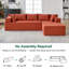 Ensemble de canapé 105 pièces 2 pièces Cloud, canapé modulaire rembourré et minimaliste moderne en L-2058015475
