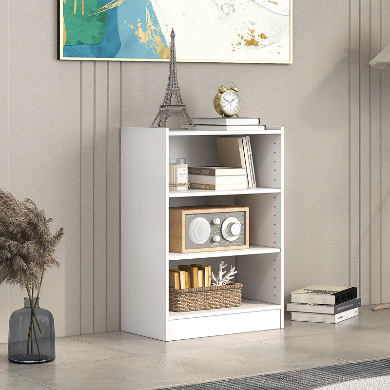 Nasheka 75cm H x 50cm W Standard Bookcase, White